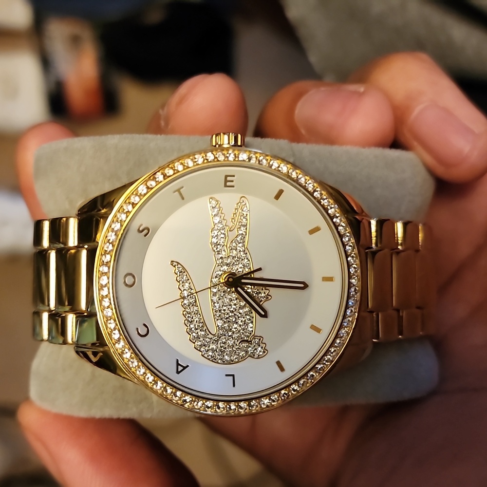 Lacoste gold watch